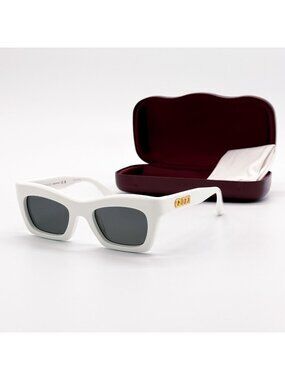 NEW GUCCI SUNGLASSES GG1773S 002 WHITE WOMEN CAT EYE GUCCI EYEWEAR
